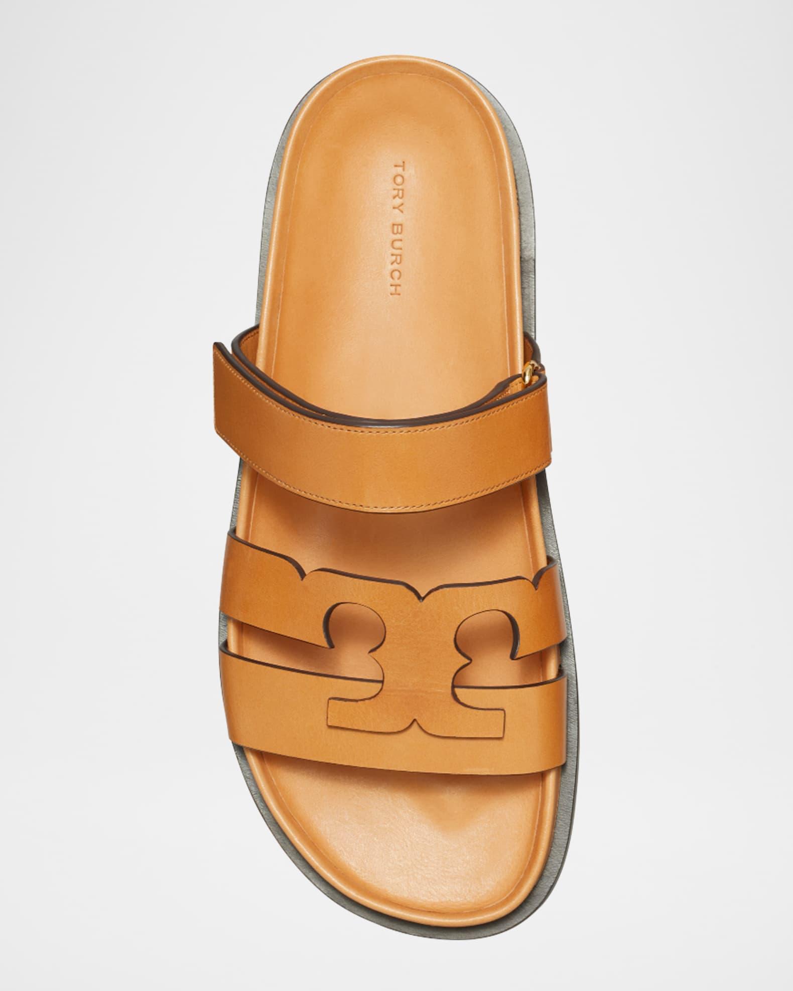 Ines Sport Leather Slide Sandals Product Image