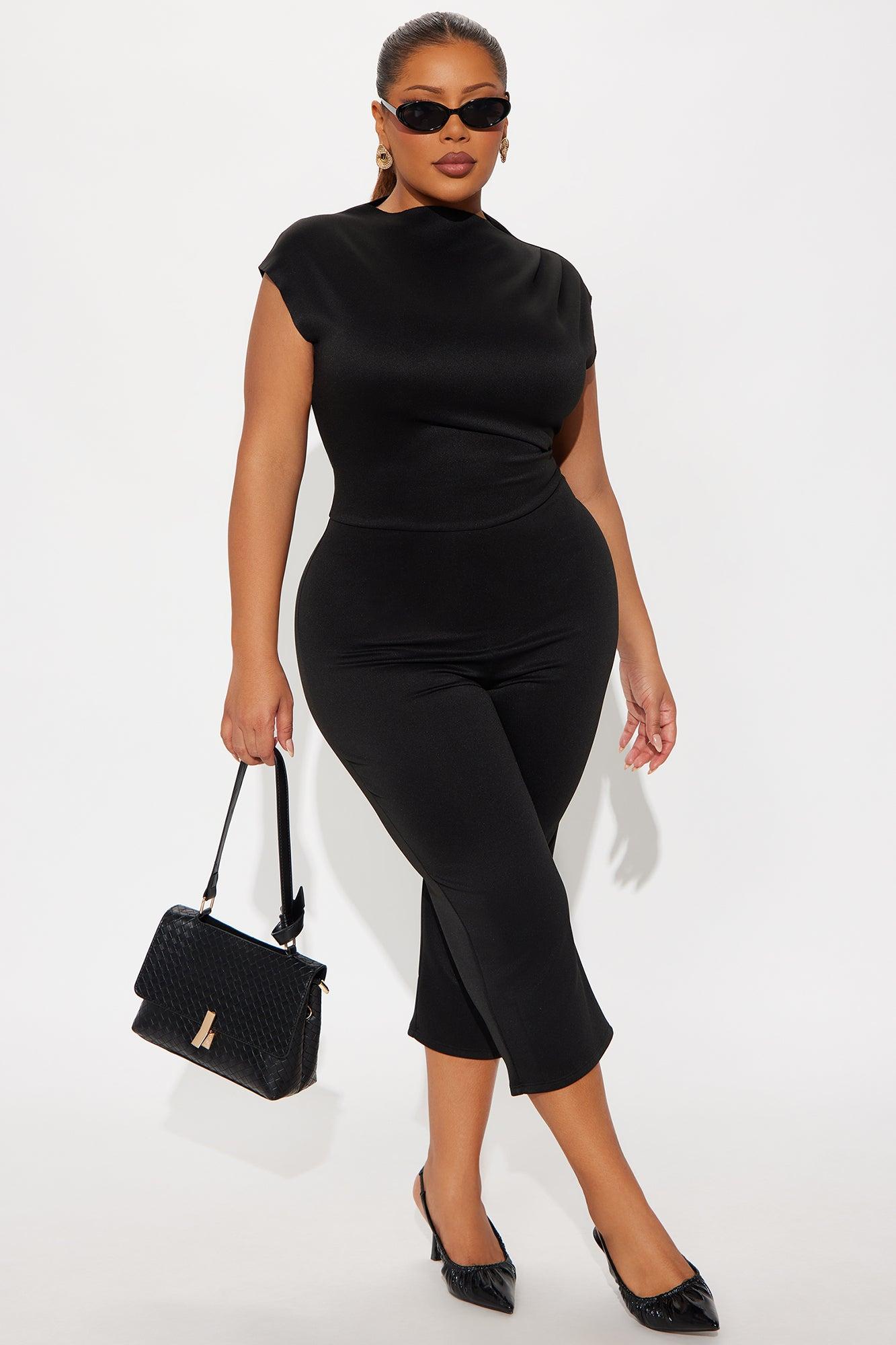 Bad Intentions Capri Jumpsuit - Black Female Product Image