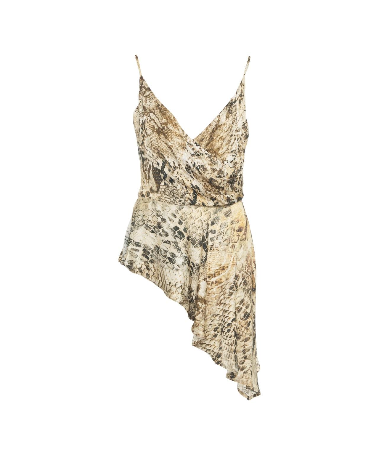 Asymmetrical top with animal print Product Image