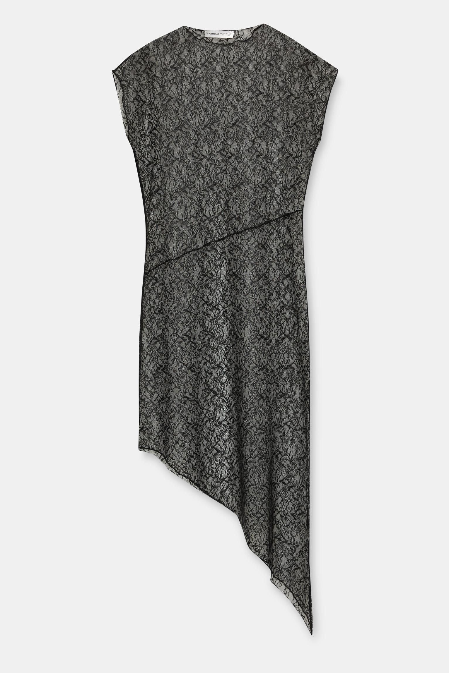 Asymmetric lace dress Product Image
