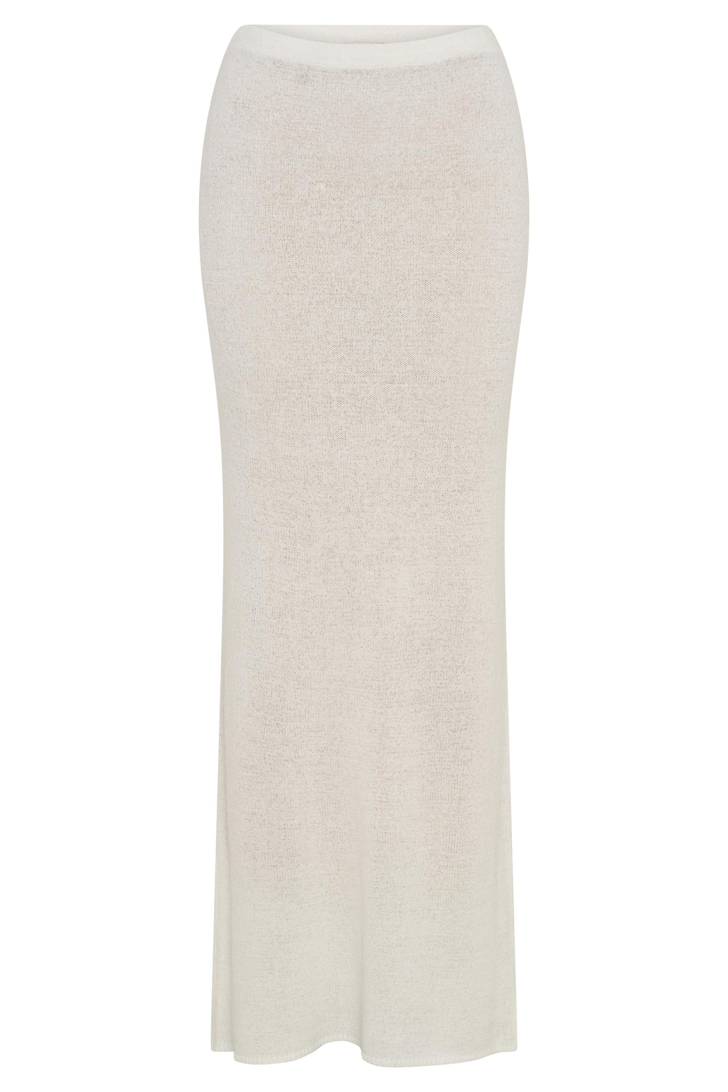 Phoebe Knit Maxi Skirt - Ivory Product Image