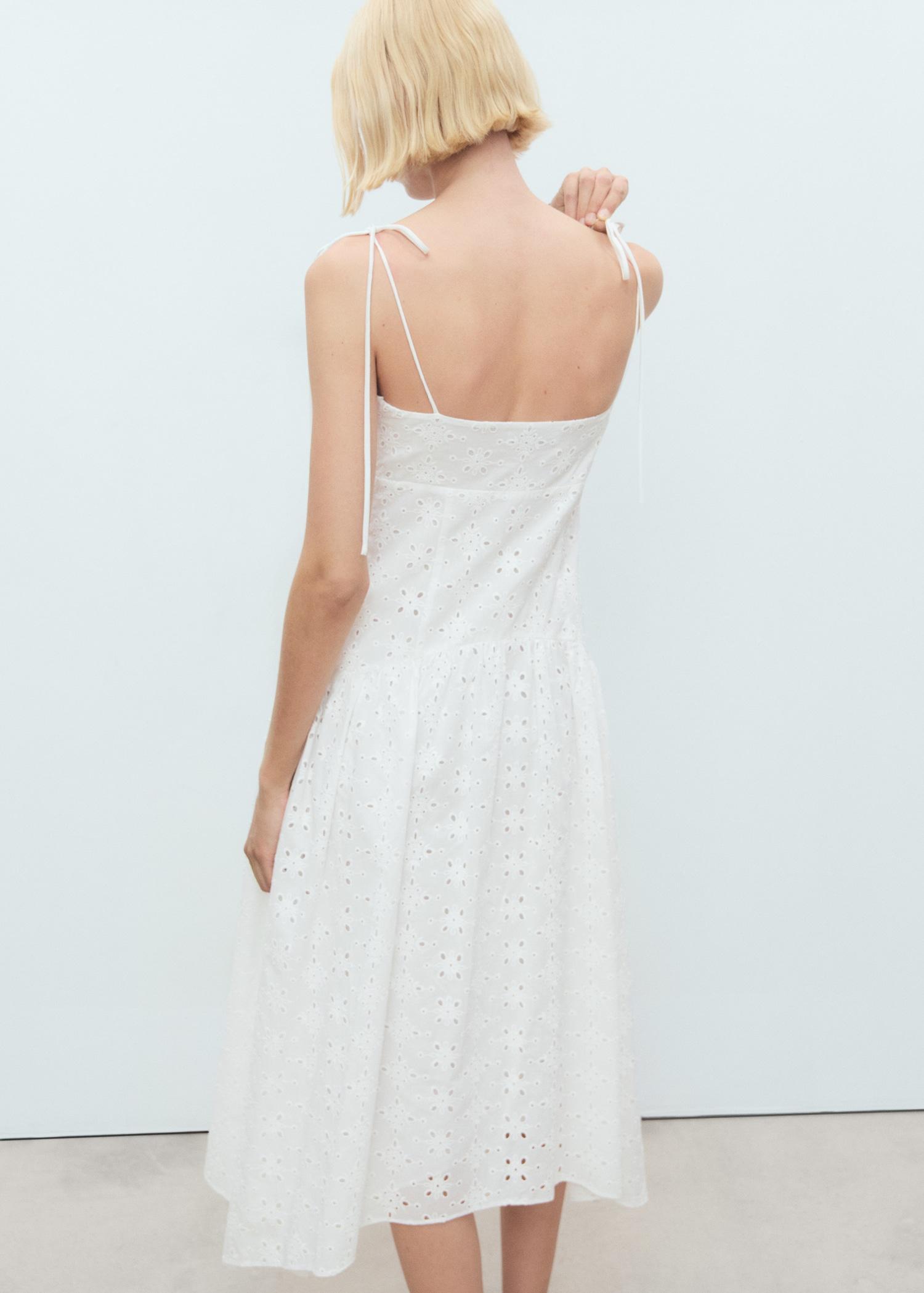 Die-cut midi-dress - Women | MANGO USA Product Image