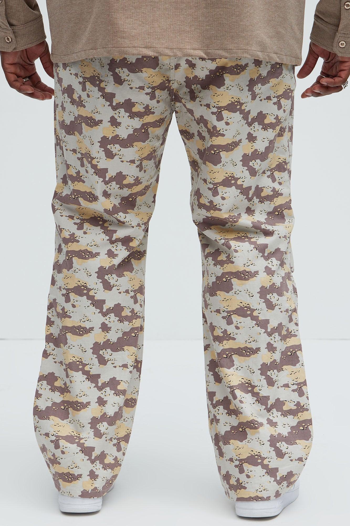 Clayton Straight Camo Pants - Brown/combo Product Image