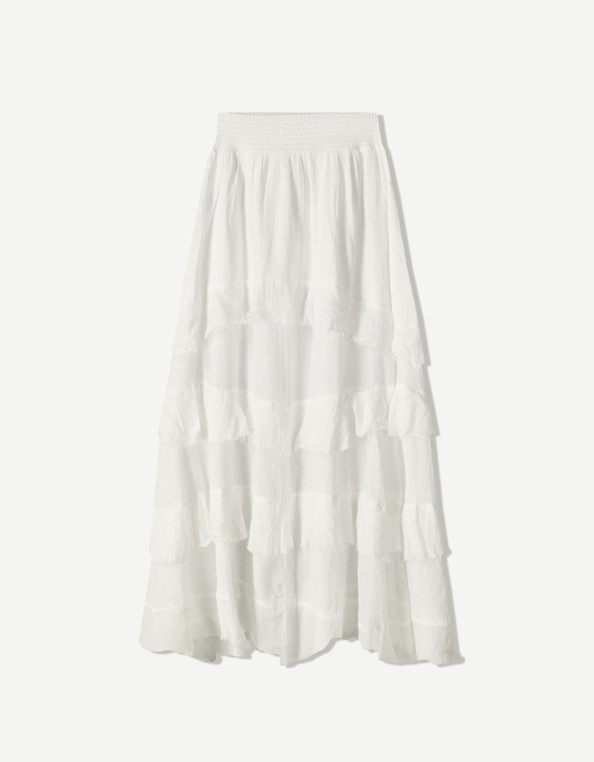 Maxi skirt with ruffles Product Image