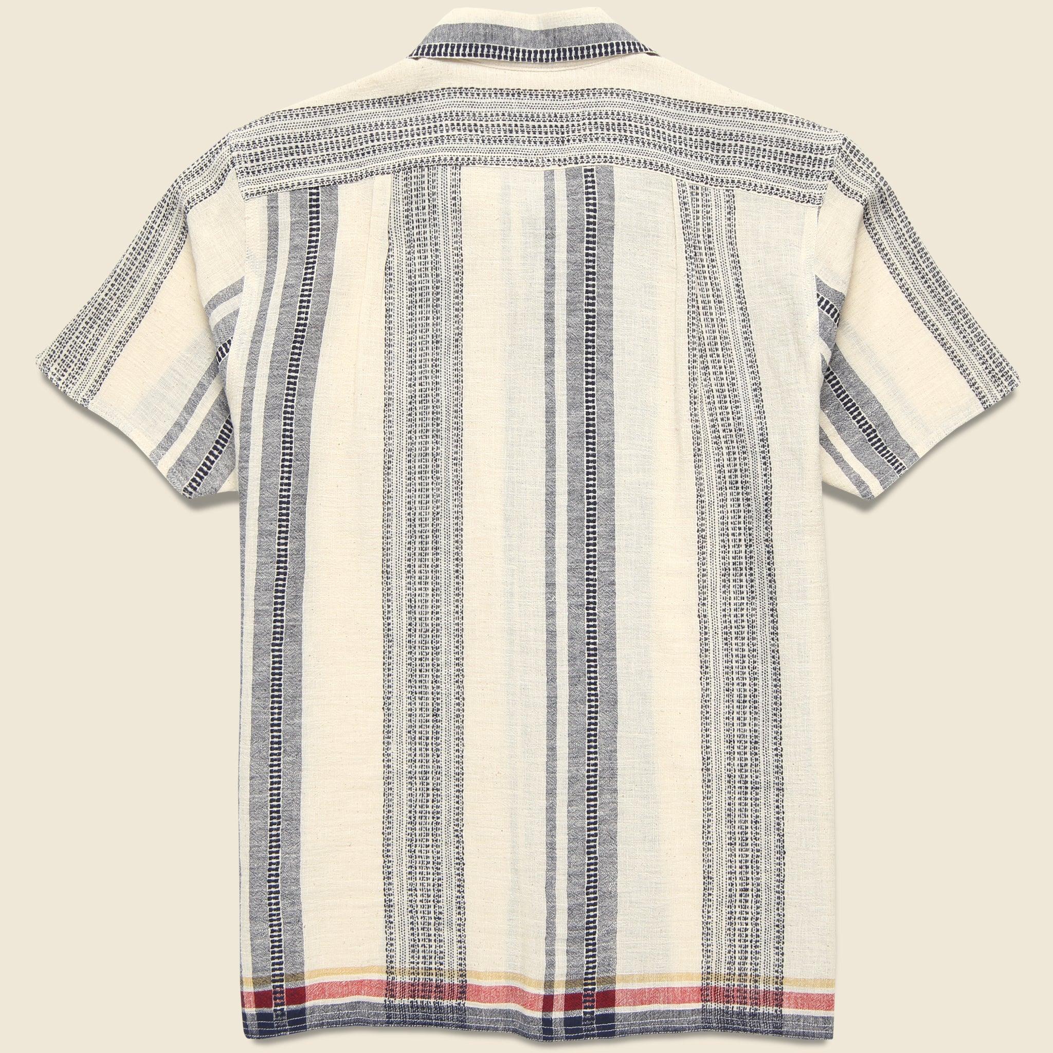 Handwoven Stripe Shirt - Indigo Product Image