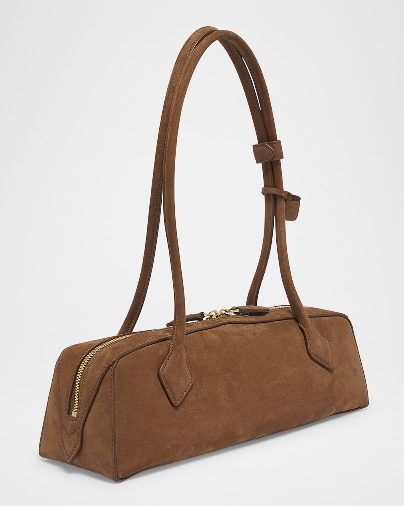 Le Teckel Medium Suede Shoulder Bag Product Image