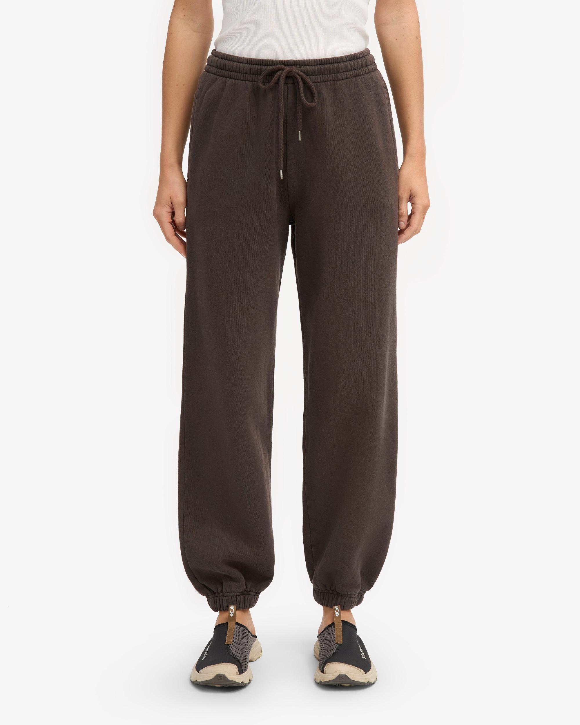 Organic Relaxed Sweatpants - Coffee Brown Product Image