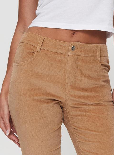 Troubadour Low Waist Jeans Tan Product Image