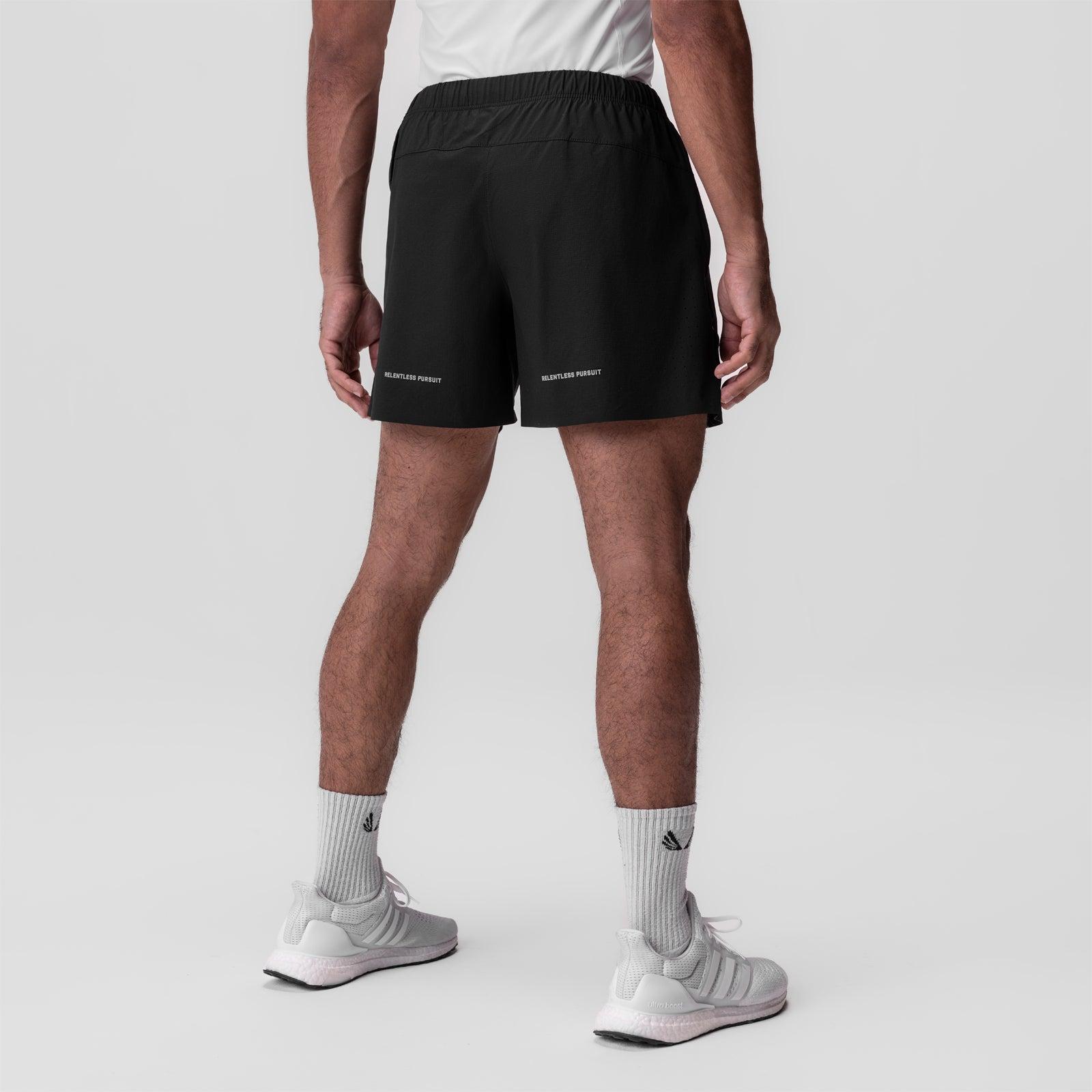 0737. Ripstop 6" Perforated Short - Black Male Product Image