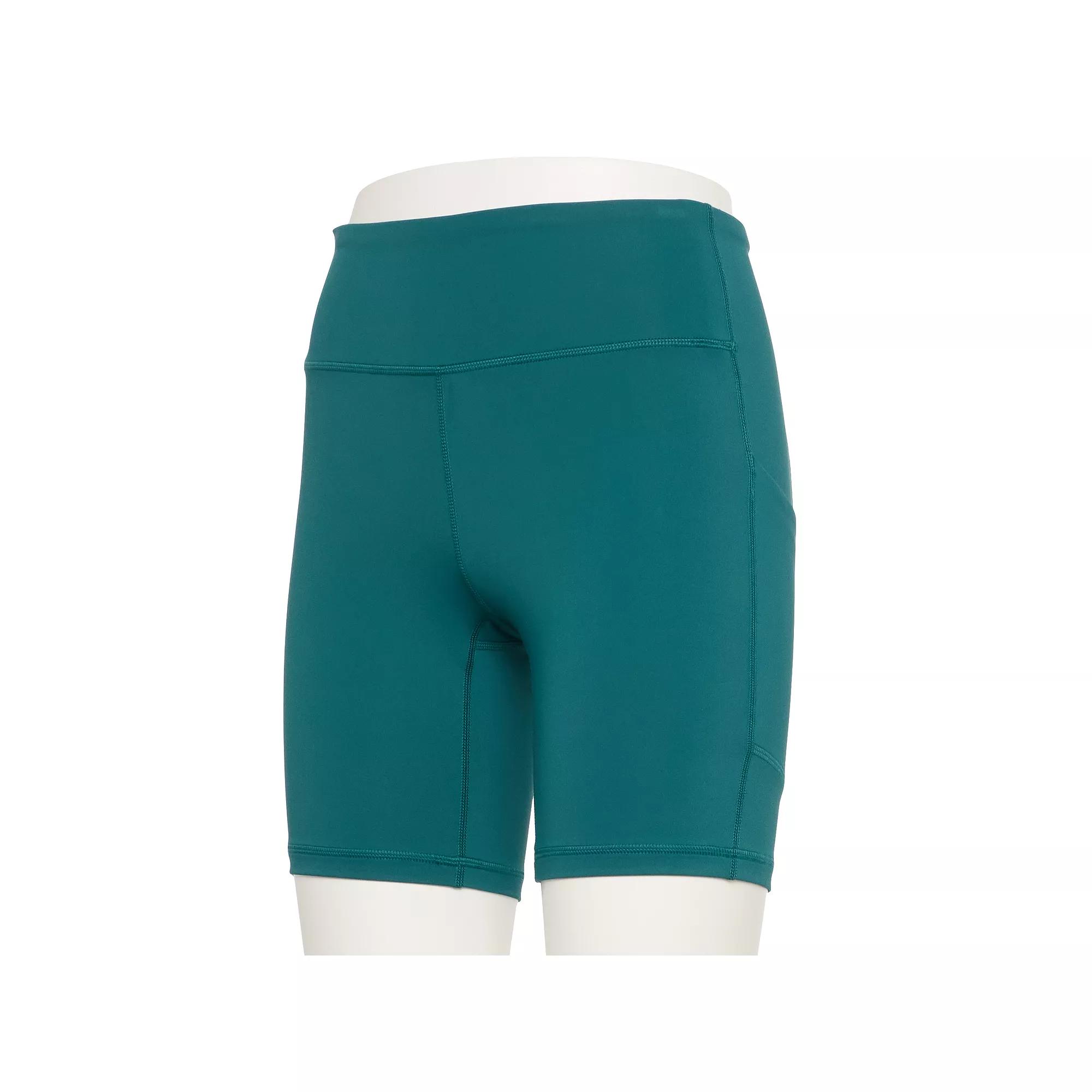 Women's Tek Gear® Adaptive Ultrastretch Bike Shorts, Size: XL, Dark Blue Teal Product Image