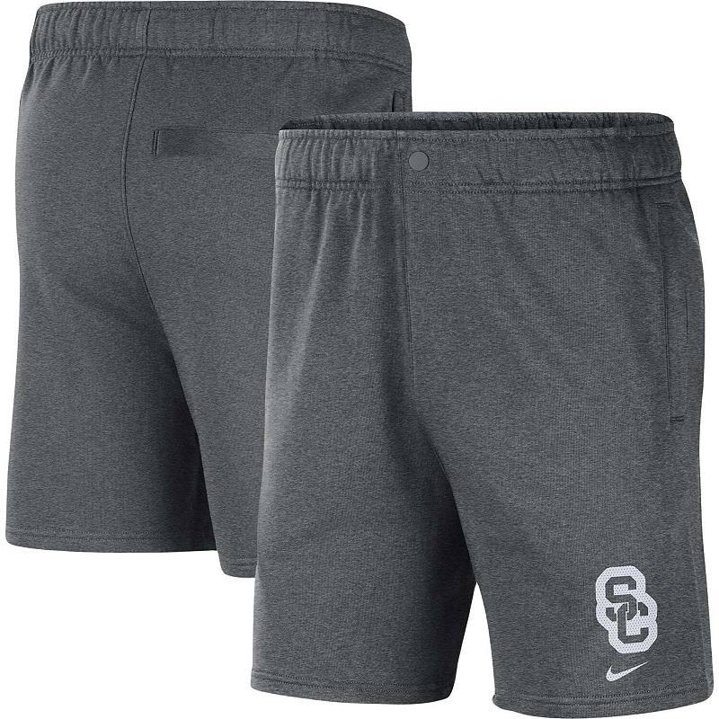 Men's Nike Gray USC Trojans Fleece Shorts, Size: Medium, Grey Product Image