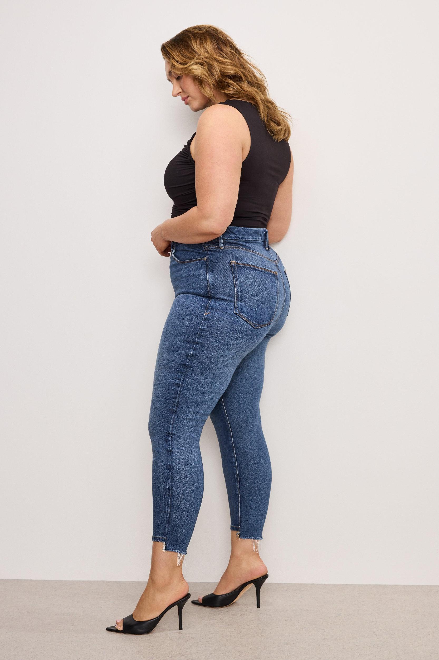 SOFT TECH GOOD WAIST SKINNY CROPPED JEANS | INDIGO839 Product Image