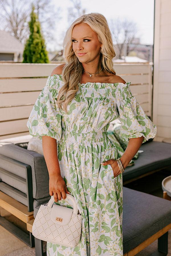 Honeysuckle Fields Floral Midi Dress Product Image