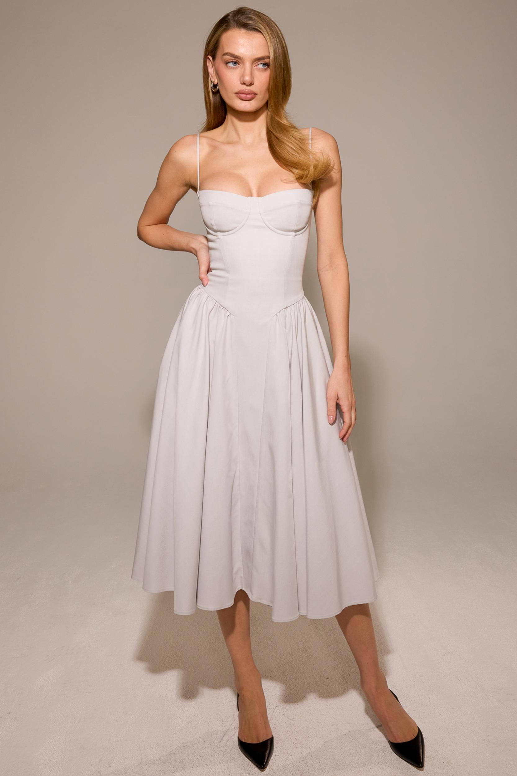 Fae  cream lace long sleeve mini dress - sale Product Image