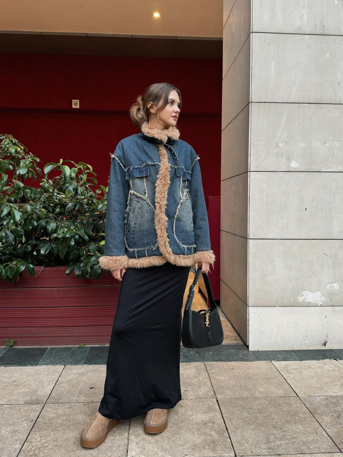 Aelfric Eden Denim Sherpa Coat Product Image