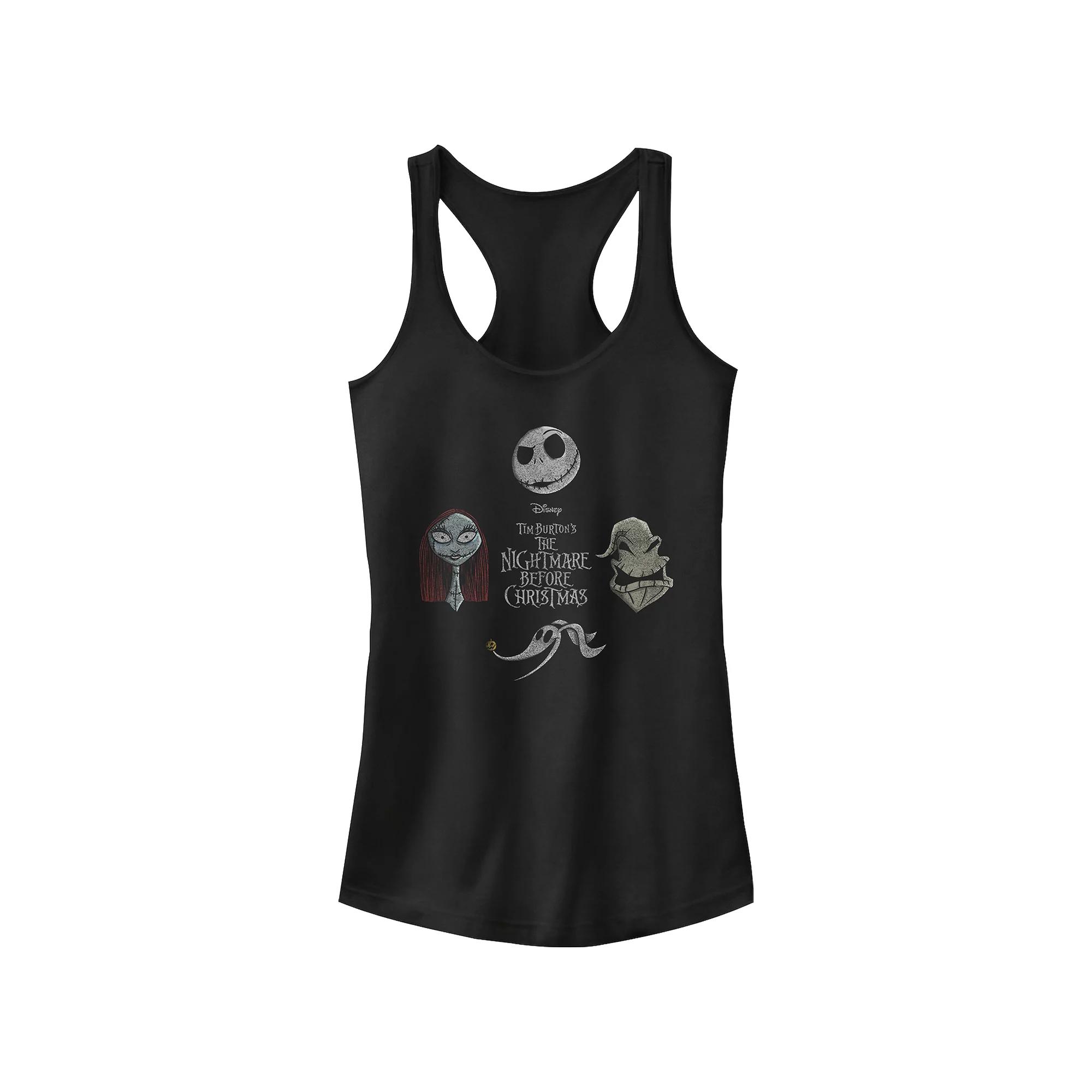 Disney's The Nightmare Before Christmas Characters Heads Juniors' Racerback Tank Top, Girl's,  Product Image