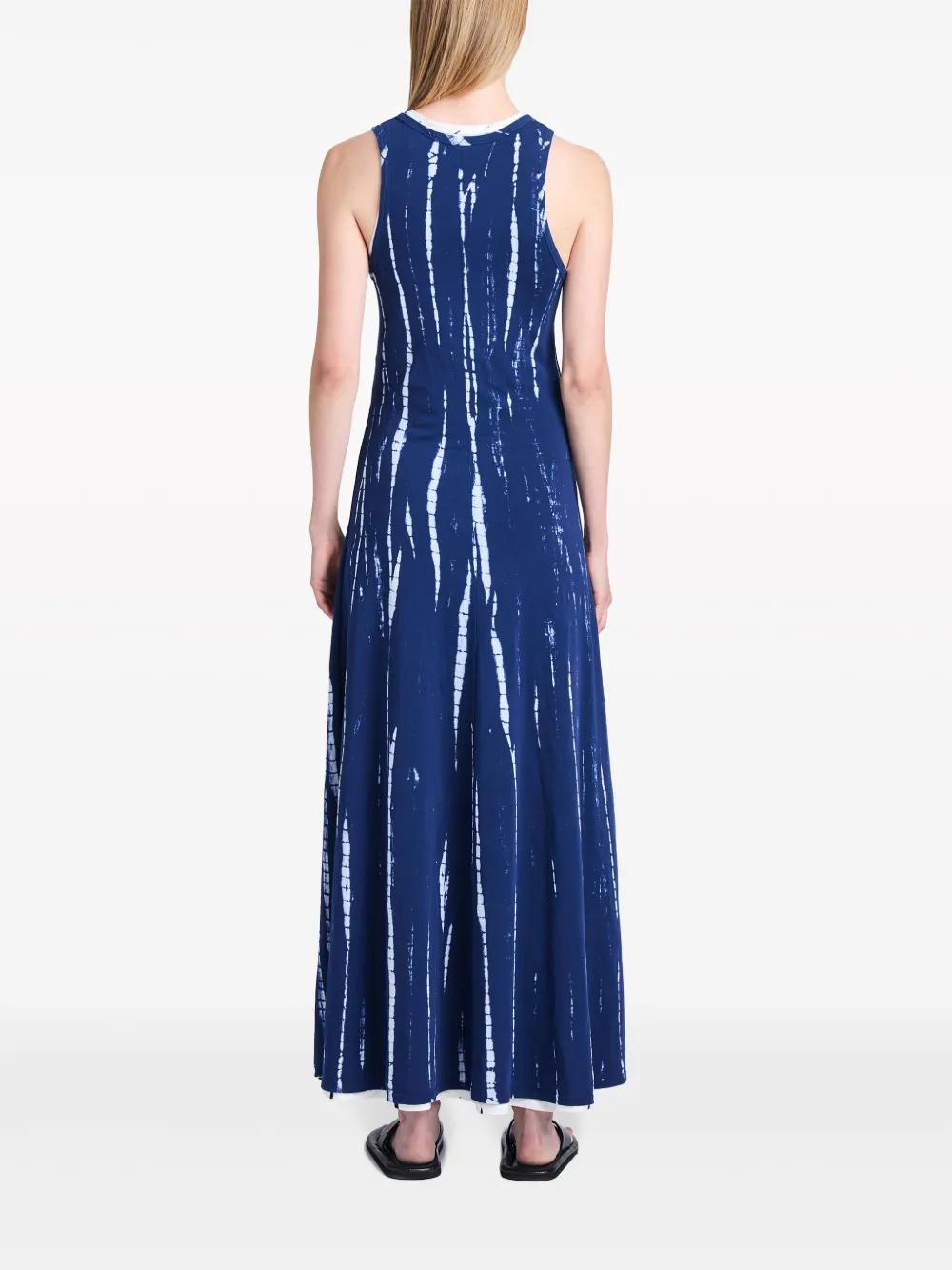 tie-dye print sleeveless dress Product Image