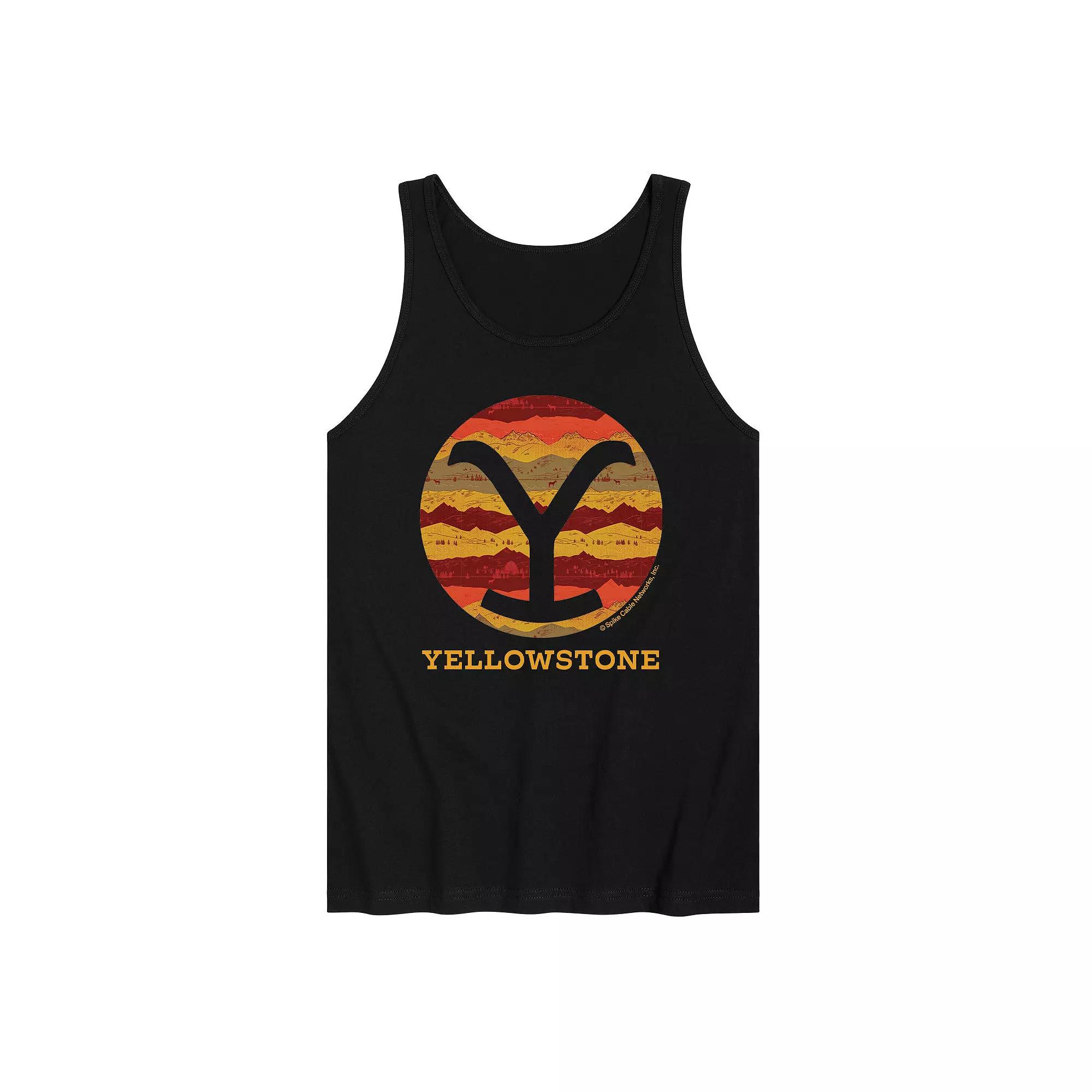 Men's Yellowstone Pattern Y Tank Top,  Product Image