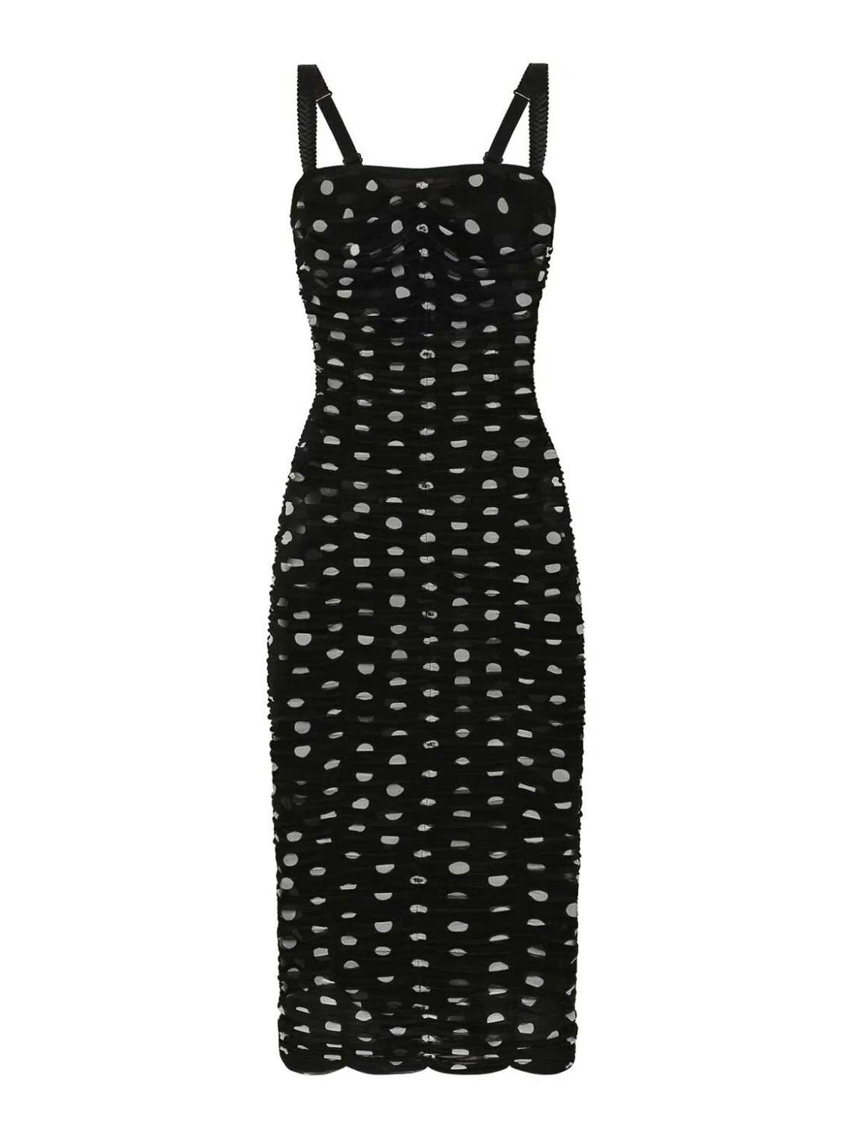 DOLCE & GABBANA Women Abito Mambo Italiano In Black Product Image