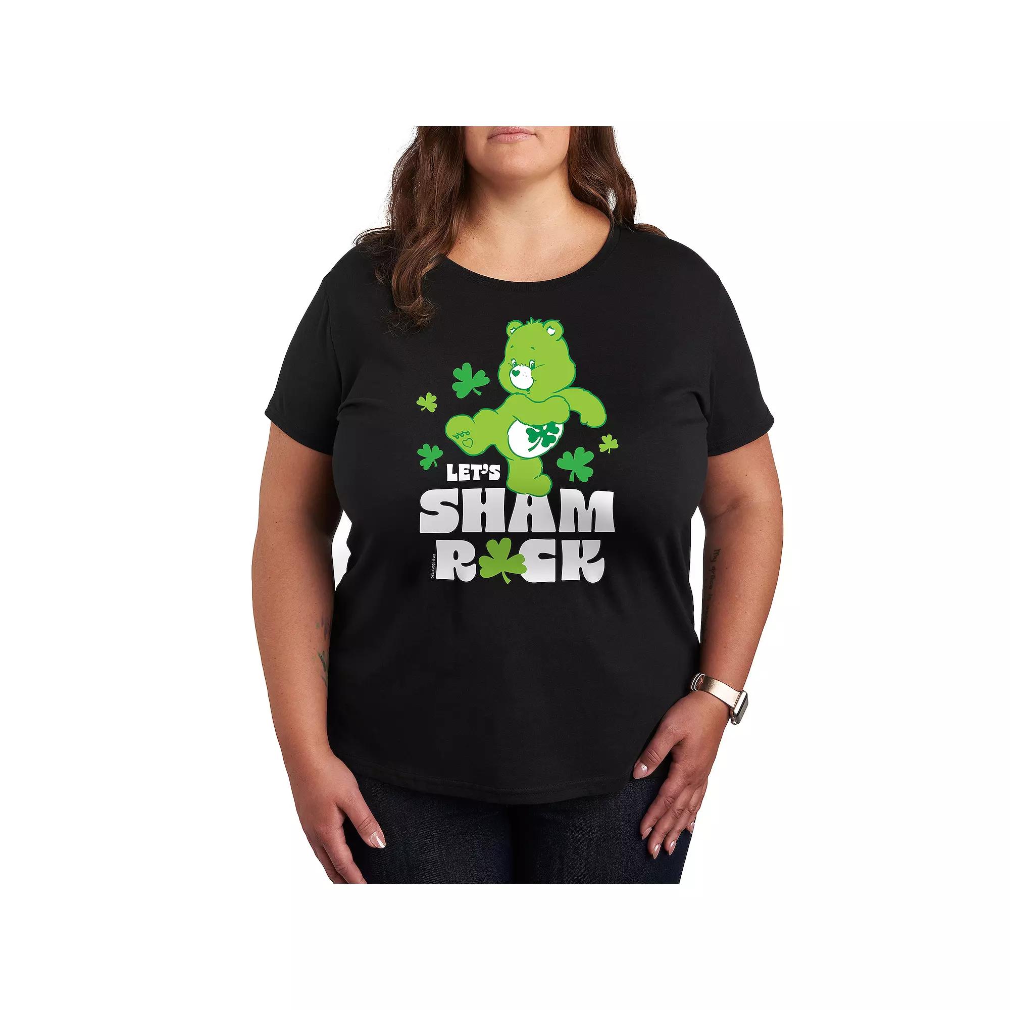 Plus Care Bears Let's Sham Rock Graphic Tee, Women's,  Product Image