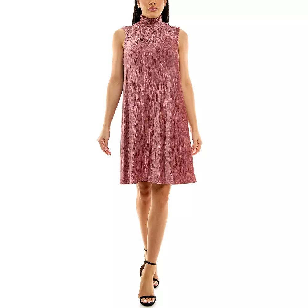 Women's Nina Leonard Smocked Shift Dress,  Product Image
