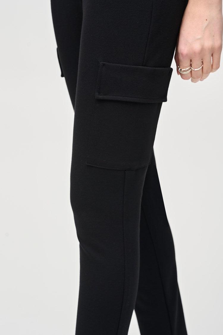 Silky Knit Slim Fit Cargo Pants Product Image