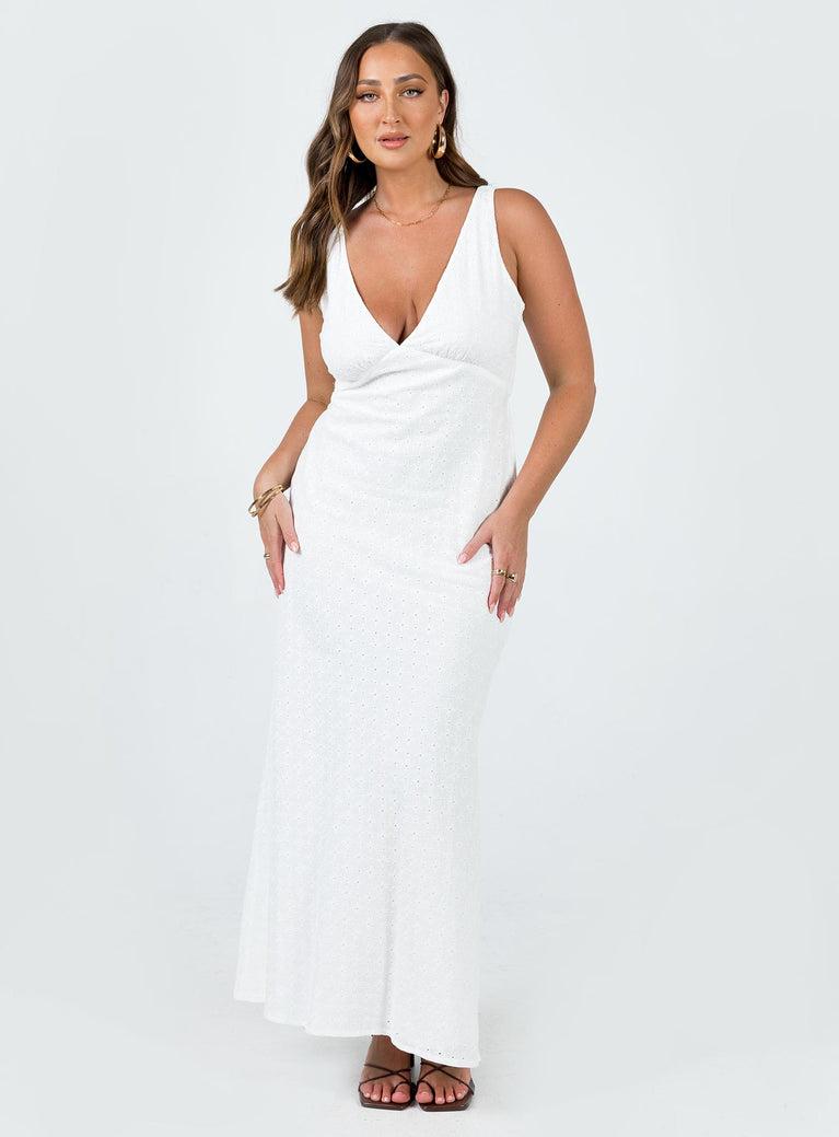 Nellie Maxi Dress White Product Image