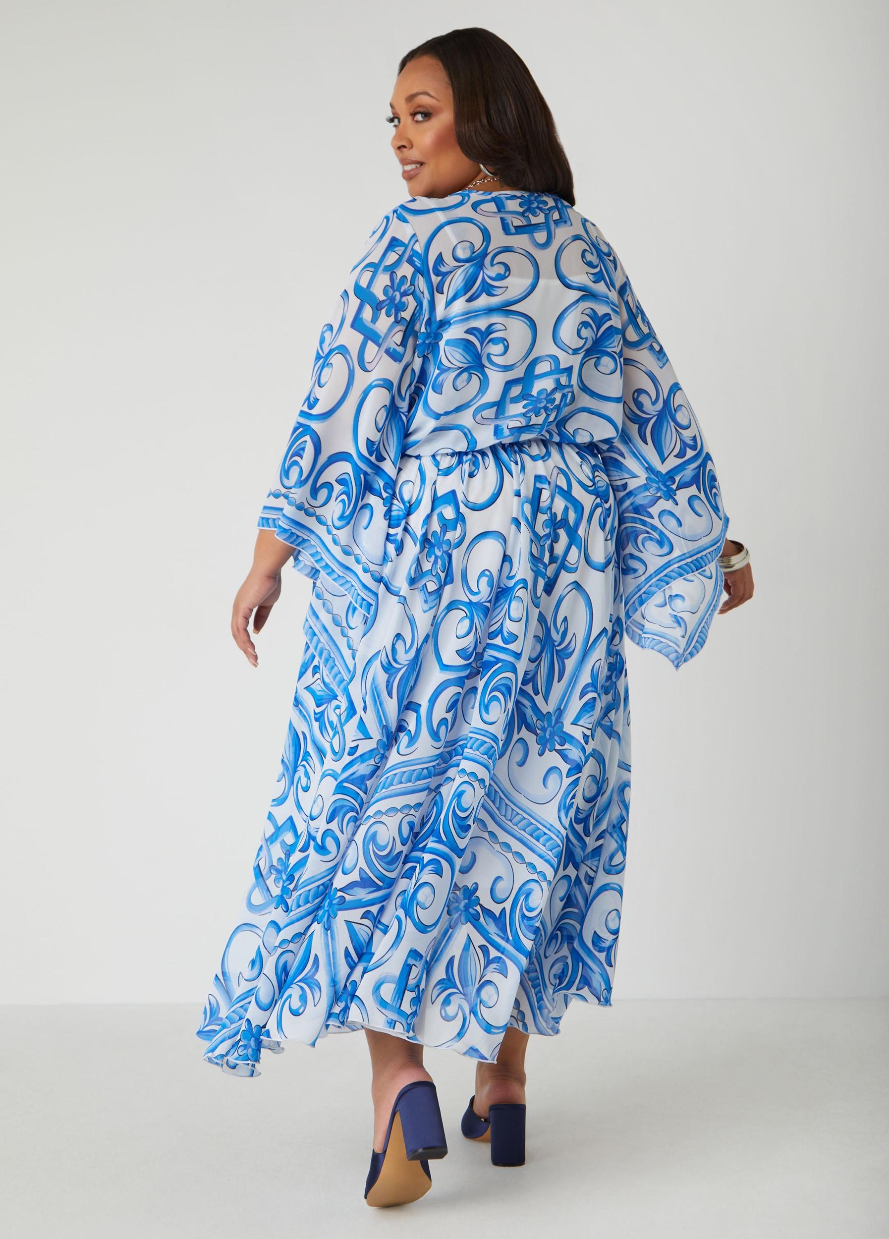 Scarf Print Maxi Dress Product Image