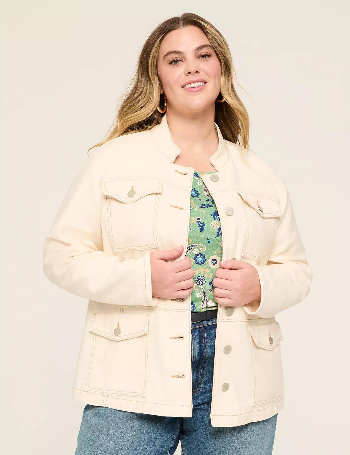 Stretchy Dobby Utility Jacket Product Image