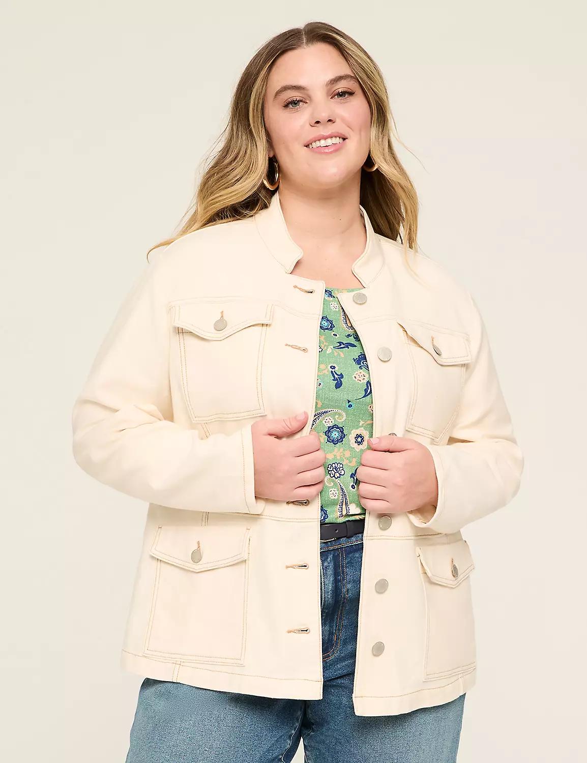 Stretchy Dobby Utility Jacket Product Image