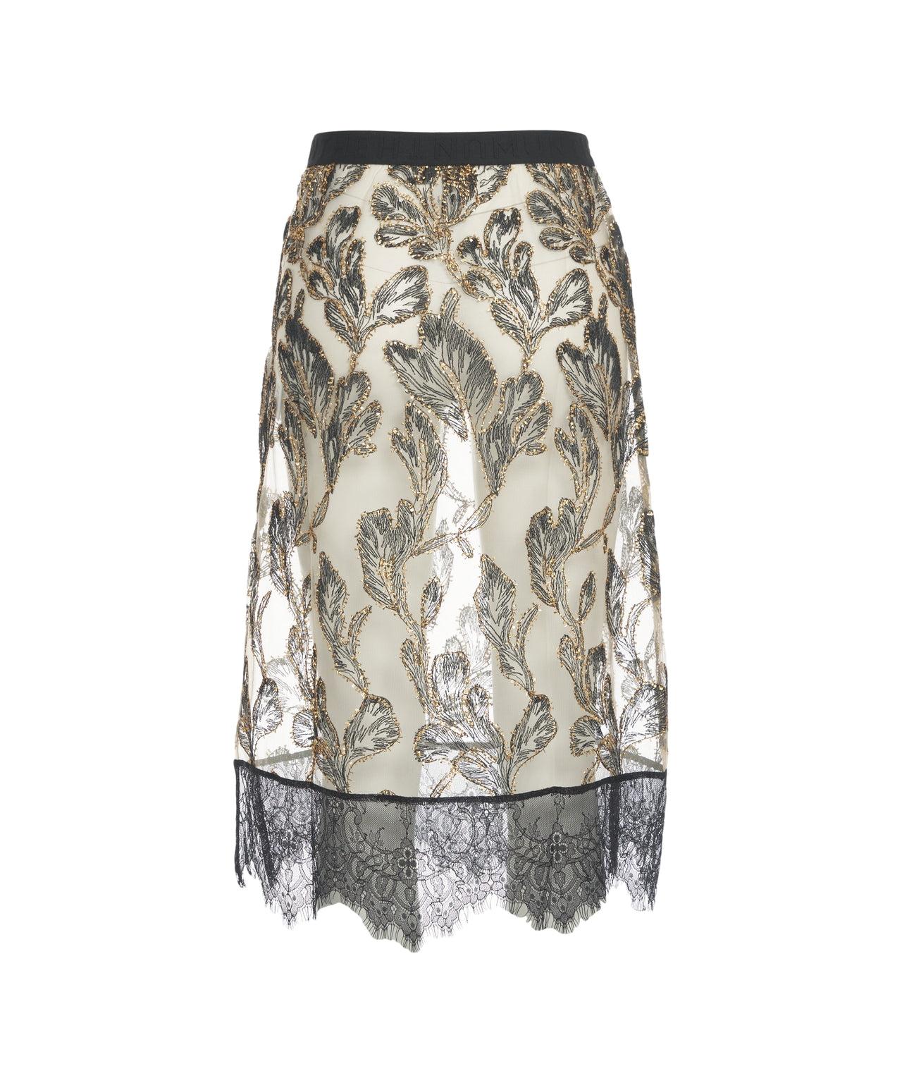 Midi skirt with embroideries Product Image