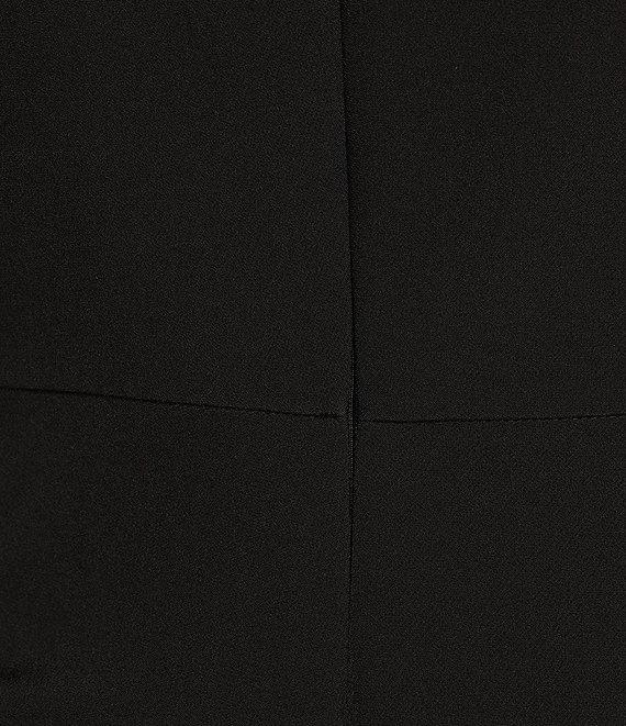 Gianni Bini Harling Crepe Square Neck Sleeveless Asymmetrical Hemline Midi Dress Product Image