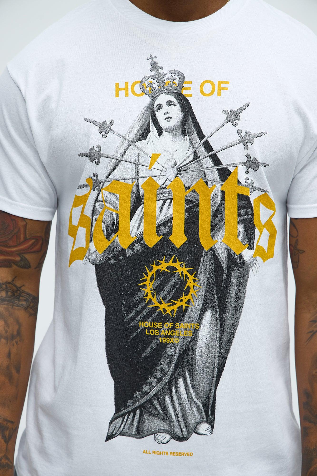 The House Of Saints Short Sleeve Tee - White Product Image