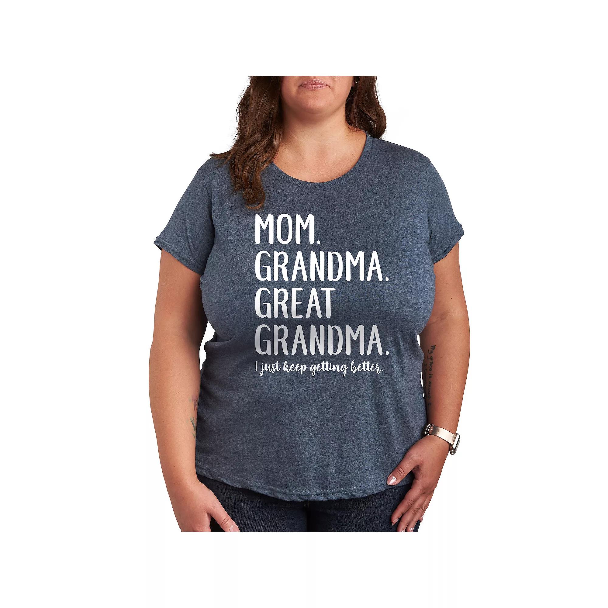 Plus Mom Grandma Great Grandma Graphic Tee, Women's,  Product Image