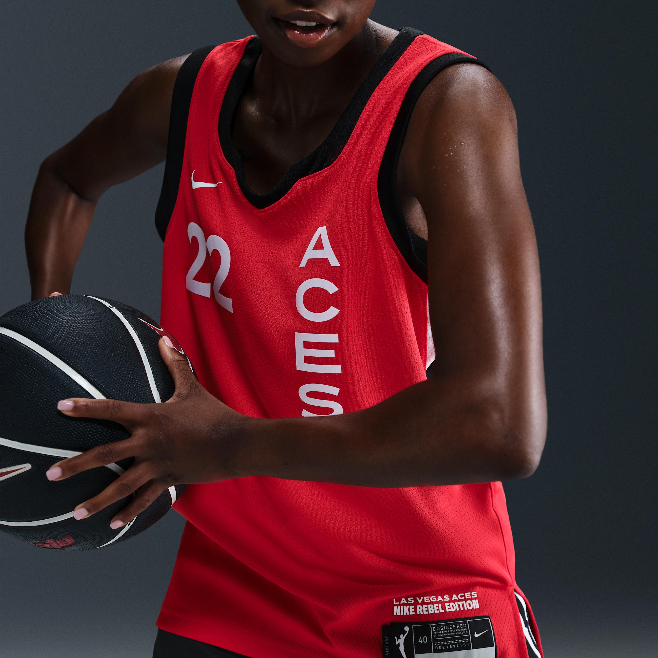 A'ja Wilson Las Vegas Aces 2024 Rebel Edition Nike Women's Dri-FIT WNBA Victory Jersey Product Image