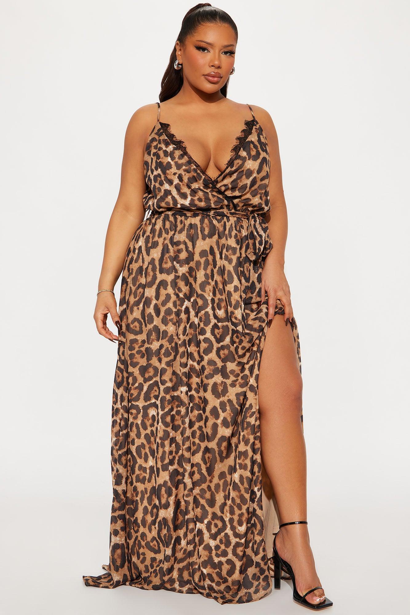 Patricia Leopard Maxi Dress - Leopard Product Image