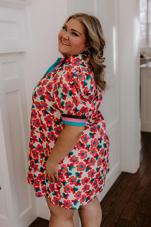 Sweet Blooms Mini Dress Curves Product Image