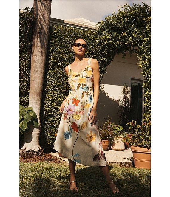 Mestiza New York Sugarcane Slip Floral Midi Dress Product Image