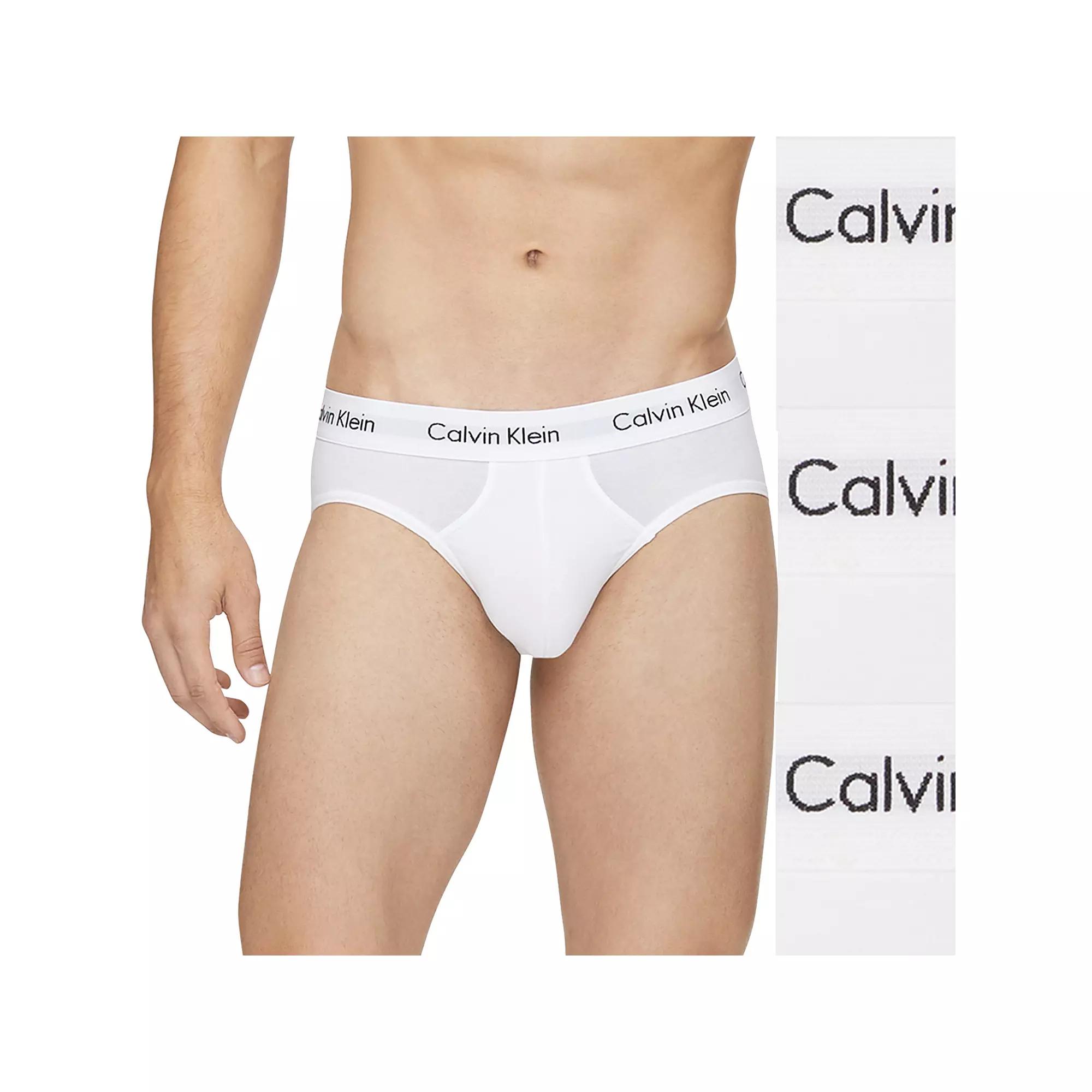 Men's Calvin Klein 3-pack Cotton Stretch Briefs, Size: Small, White Product Image
