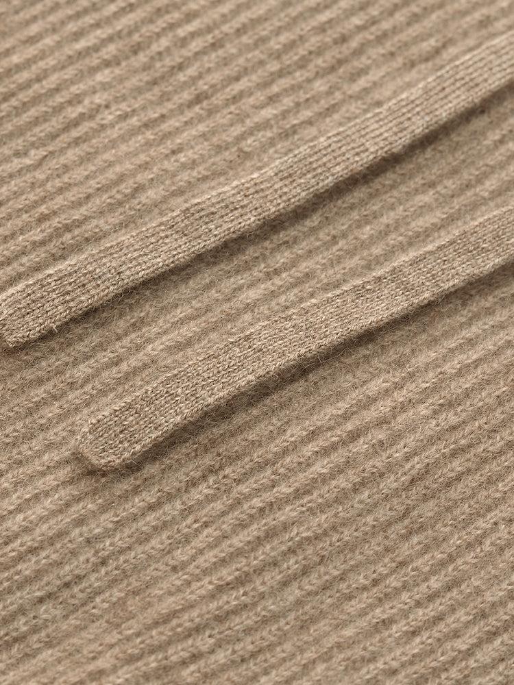 Pure Cashmere Hooded Sweater With Detachable Hat Product Image
