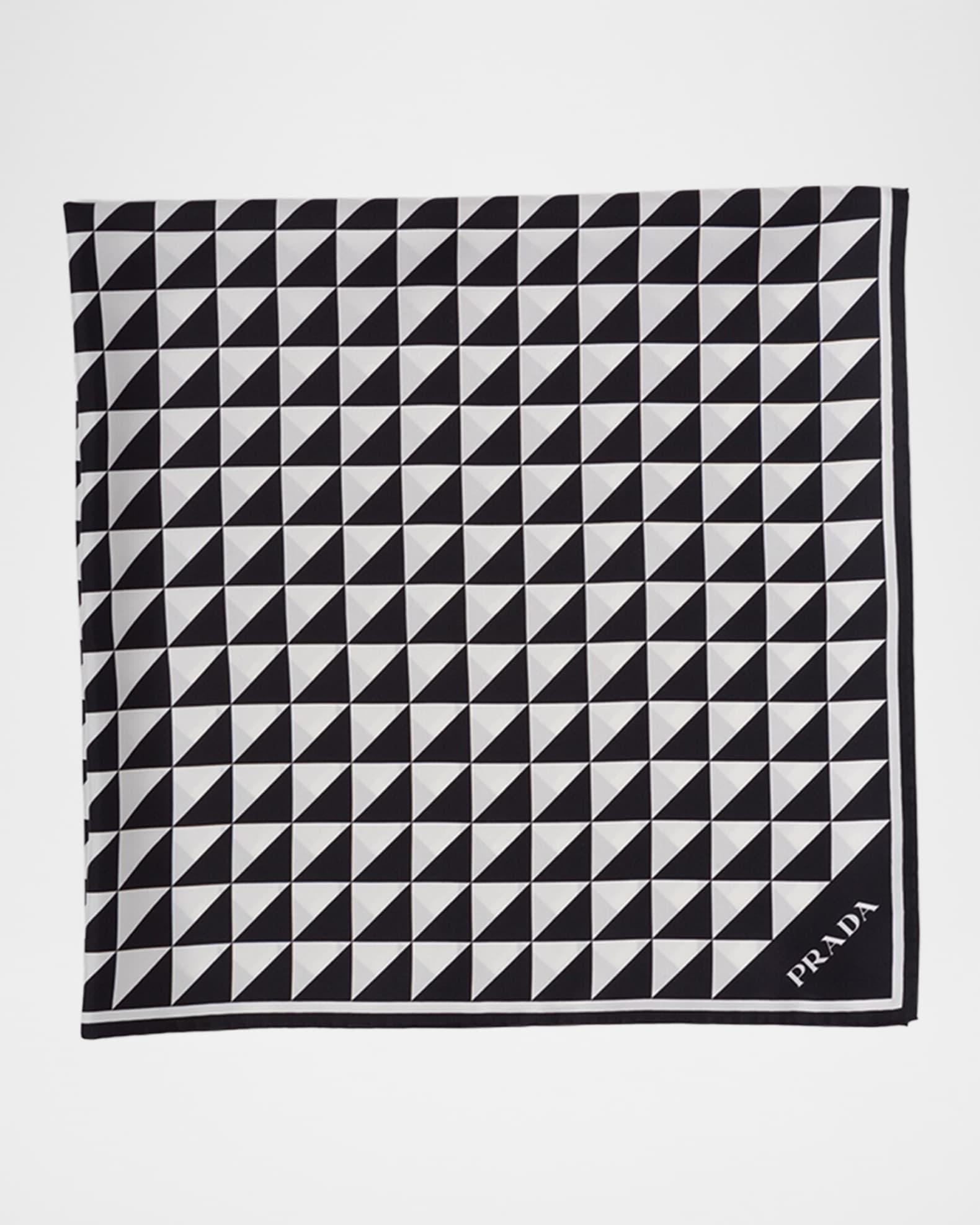 Triangle Logo Silk Twill Scarf Product Image