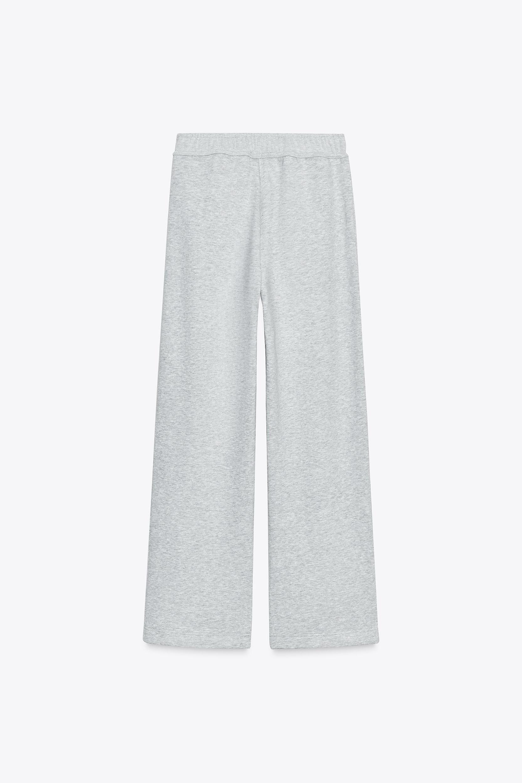 WIDE LEG FLEECE PANTS Product Image