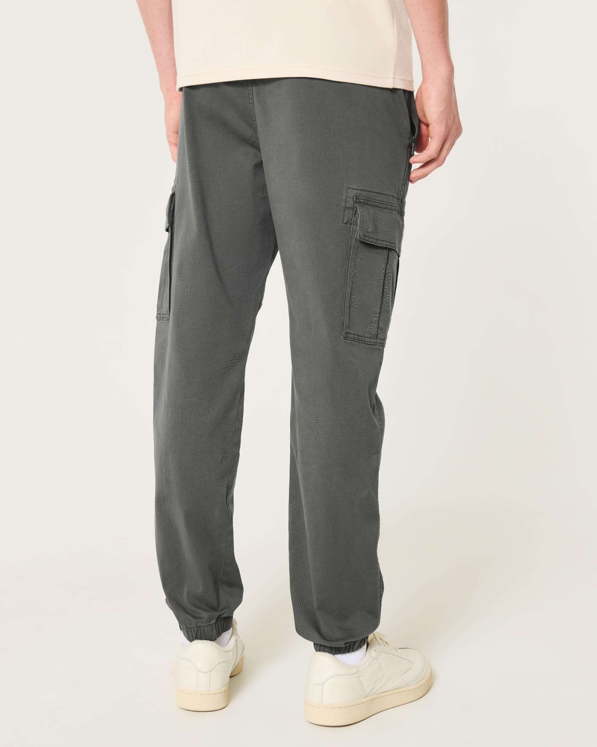 Relaxed Twill Cargo Joggers Product Image