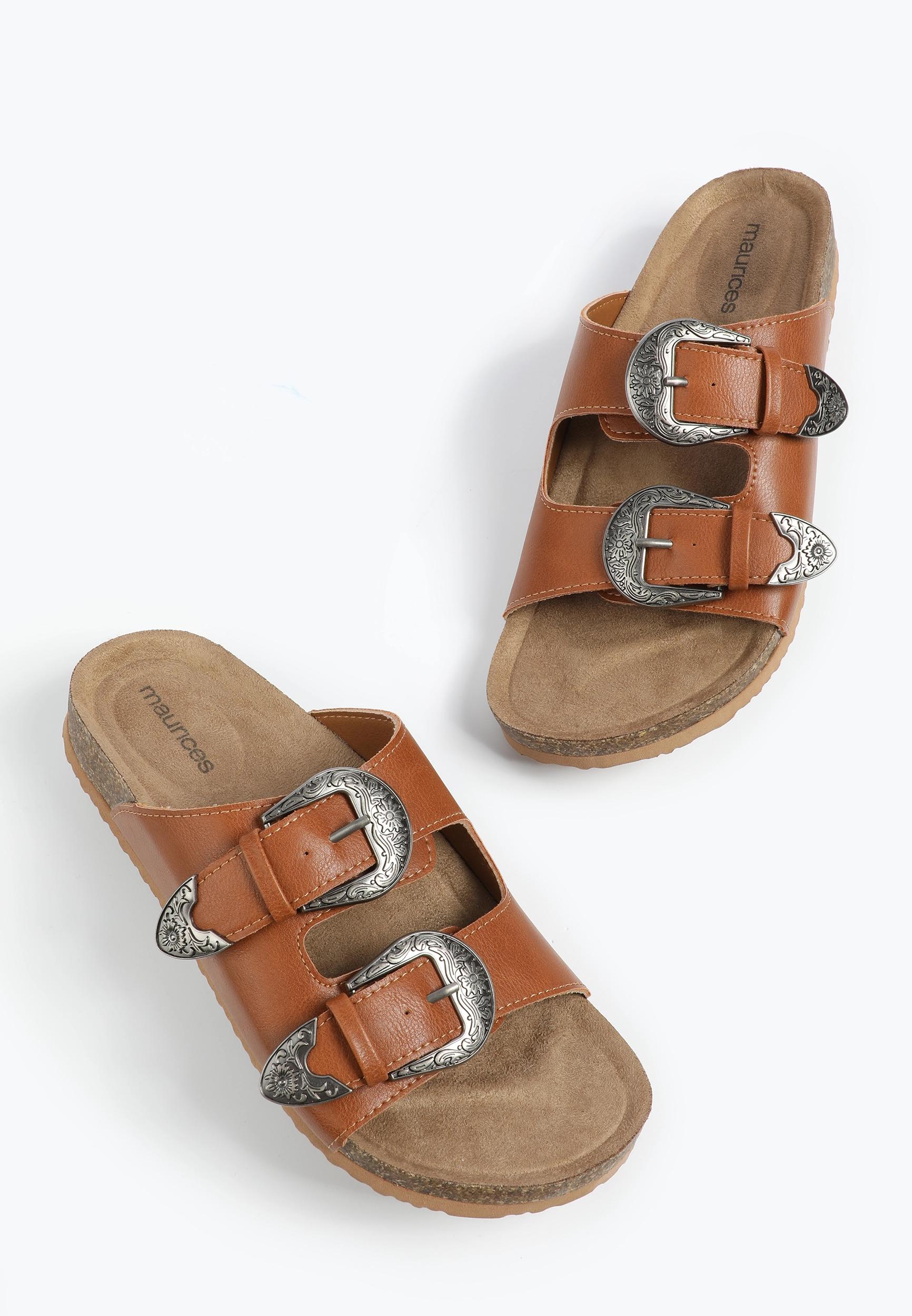 SuperCush Estelle Western Buckle Footbed Sandal Product Image