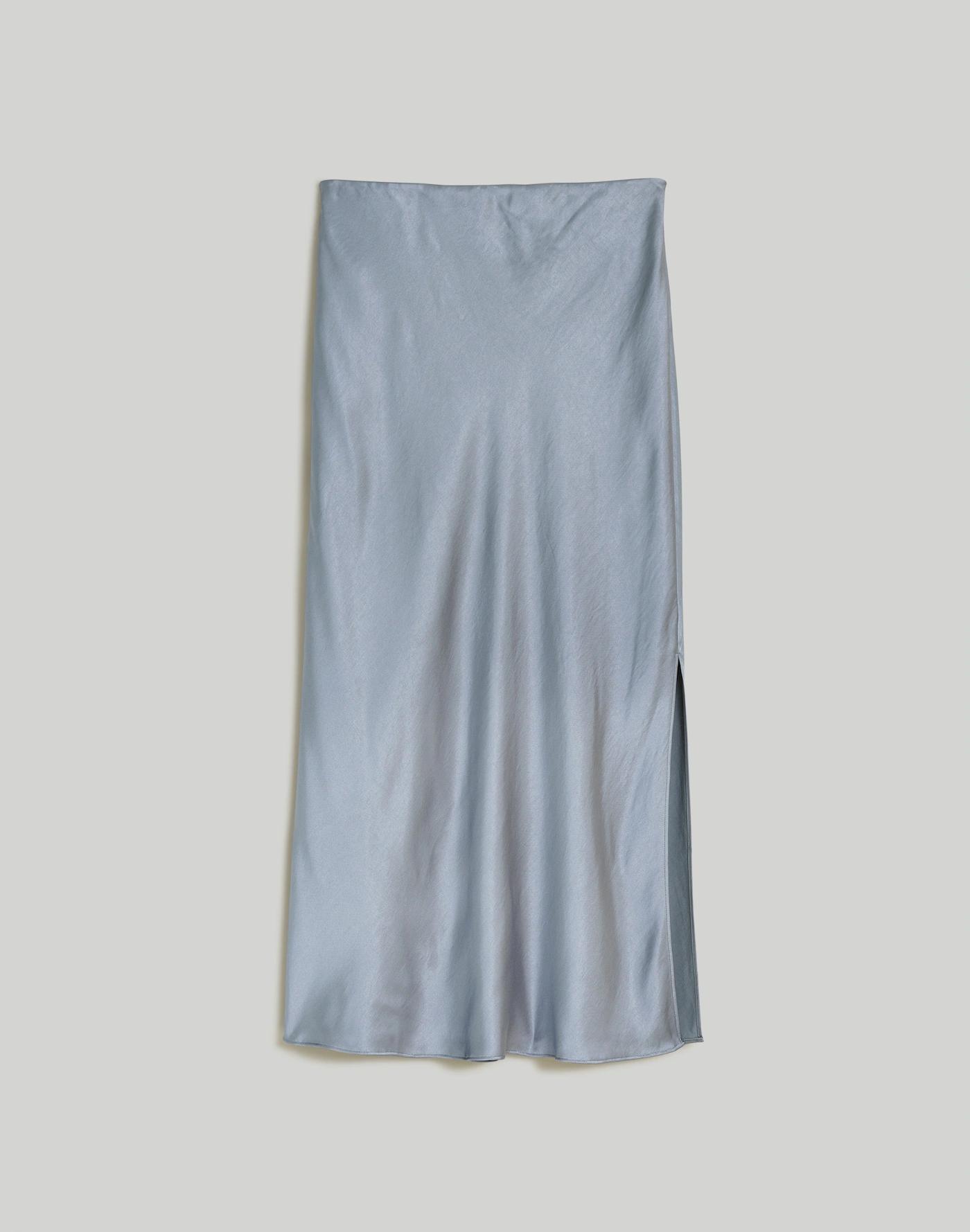 Satin Maxi Slip Skirt Product Image