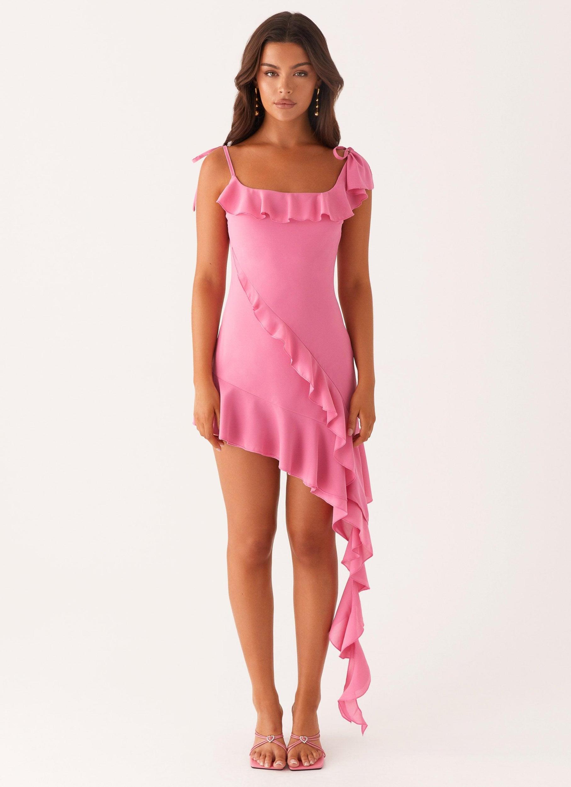 Brylee Mini Dress - Fuchsia Product Image