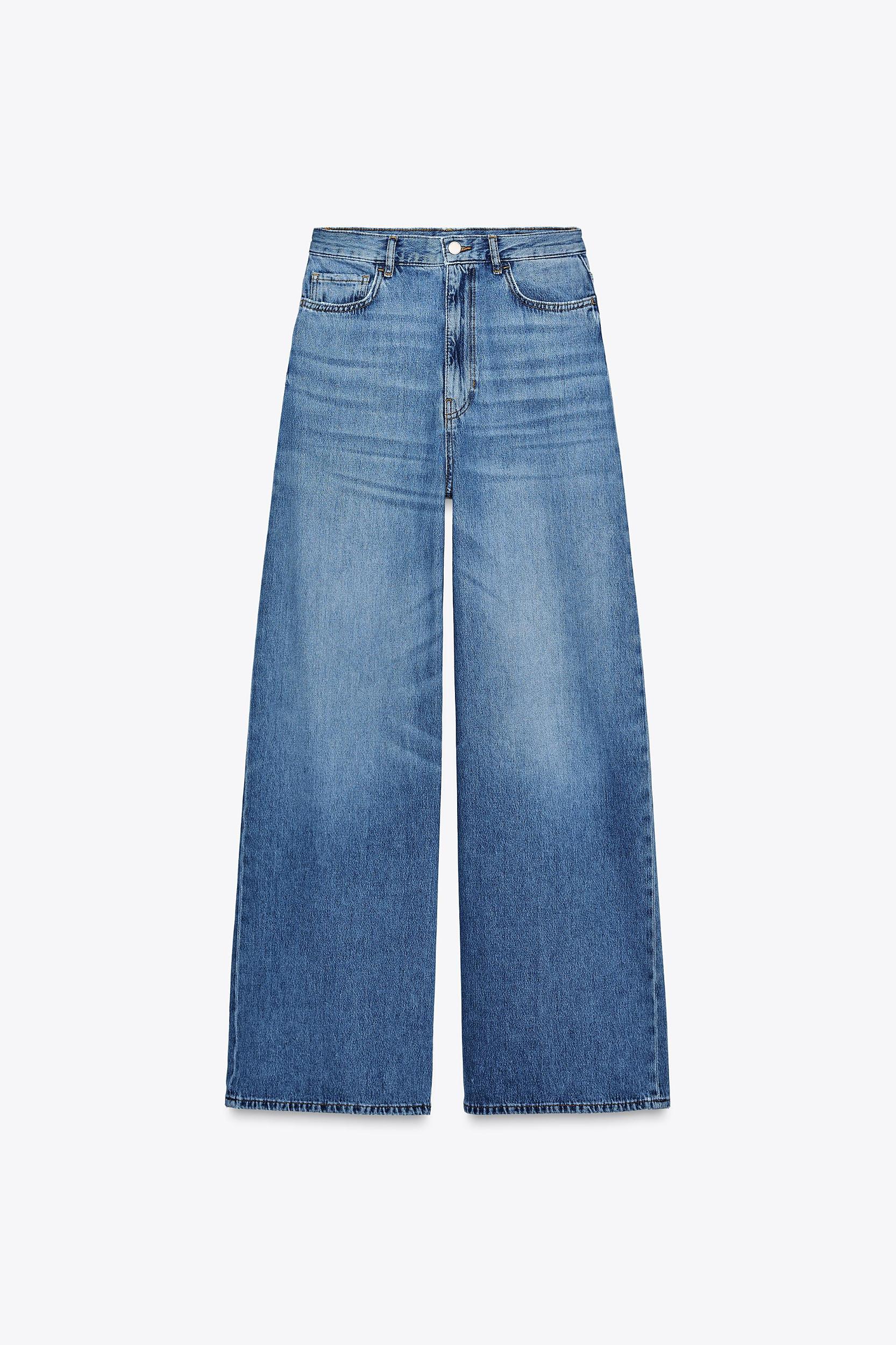 ZW COLLECTION HIGH-WAISTED PALAZZO JEANS Product Image