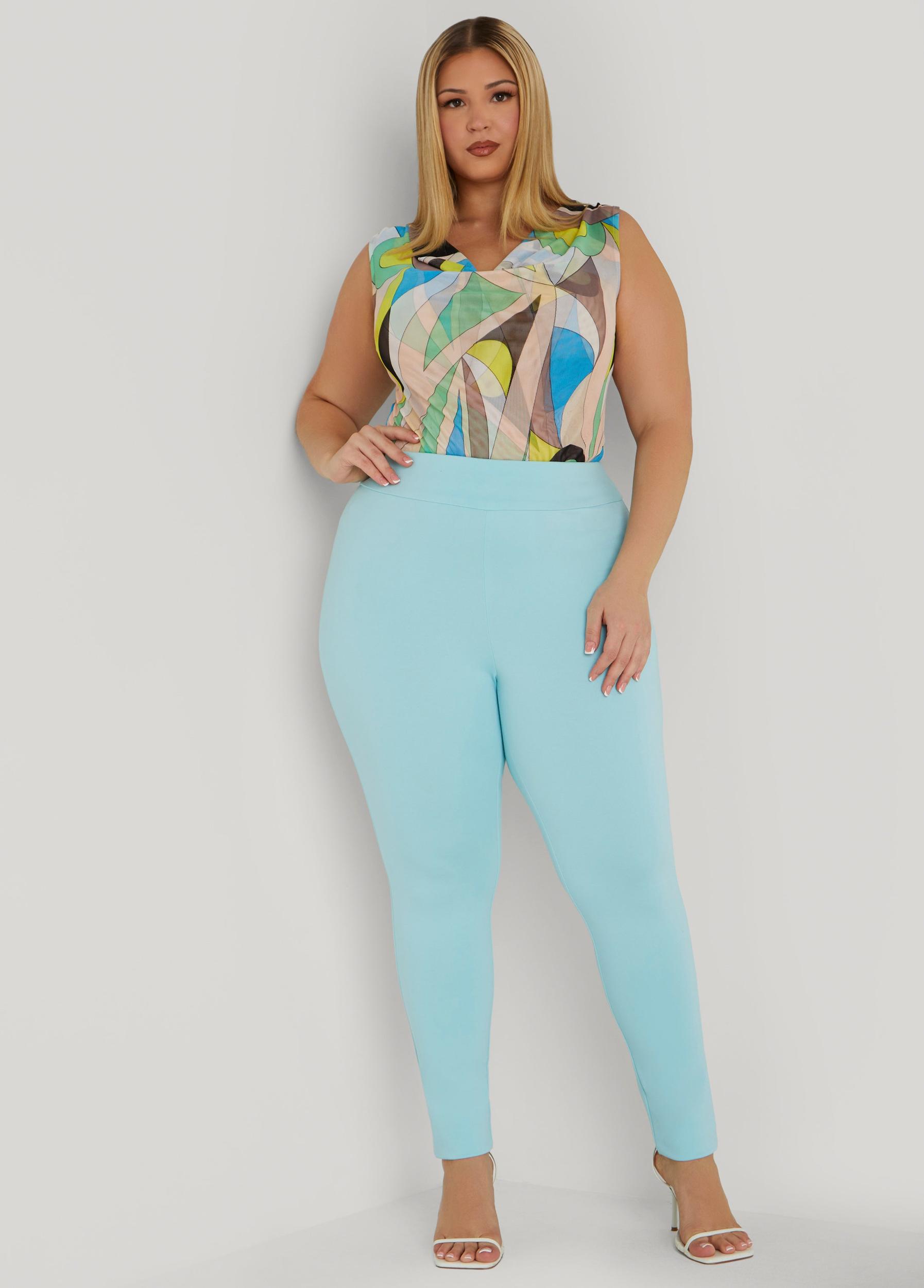 High Rise Pull On Ponte Leggings Product Image