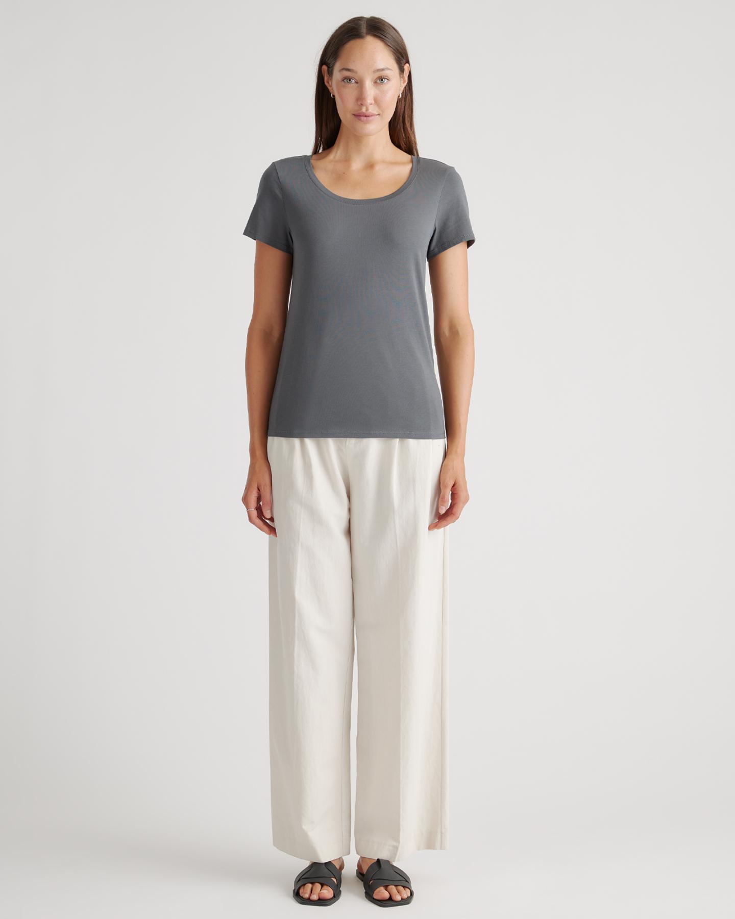Quince | Women's Cotton Modal Scoop Neck T-Shirt Cotton/Modal Product Image