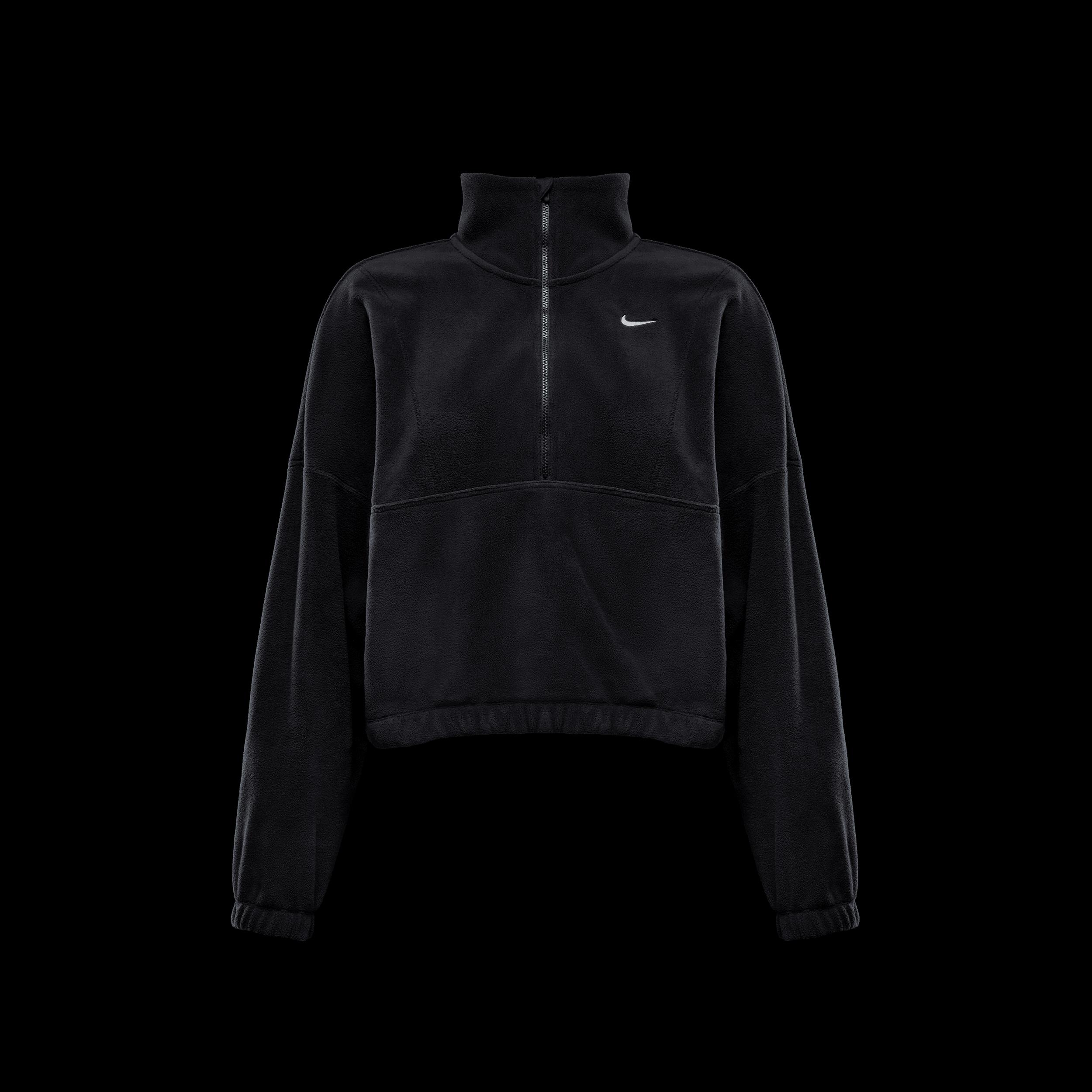 Nike Womens One Therma-FIT Oversized 1/2-Zip Fleece Top | FV7955-010 Product Image